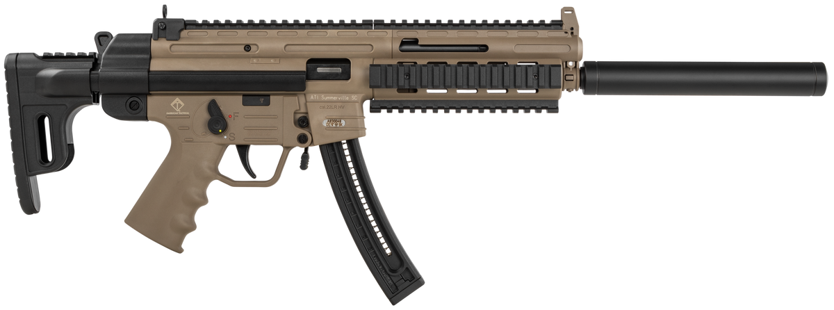 GSG GSG-16 22 LR 16.25" 22+1 Semi-Auto Rifle - Tan/Black