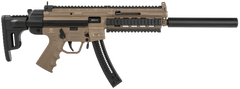 GSG GSG-16 22 LR 16.25" 22+1 Semi-Auto Rifle - Tan/Black