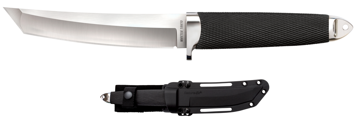 Cold Steel CS-35AB Master Tanto 6" Fixed VG-10 San Mai Plain Edge Satin Kray-Ex Handle