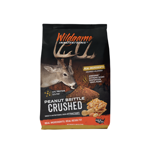 Wildgame Innovations Peanut Brittle Crushed 5 lb Wildlife Attractant - 3 Bags/Case