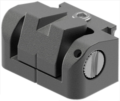 Leupold 120058 DeltaPoint Pro Rear Iron Sight Co-Witness Black Aluminum