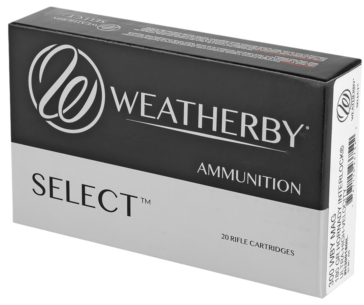 Weatherby Select 300 Wthby Mag 180gr Hornady Interlock 20rd - Box or Case