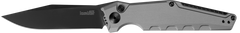 Kershaw Launch 7 3.75" Automatic Folding Clip Point Plain Black DLC CPM-154 - Gray Aluminum