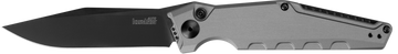 Kershaw Launch 7 3.75" Automatic Folding Clip Point Plain Black DLC CPM-154 - Gray Aluminum