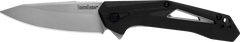 Kershaw Airlock 1385 3" Folding Drop Point Plain 5Cr13MoV Bead Blasted Black GFN Knife
