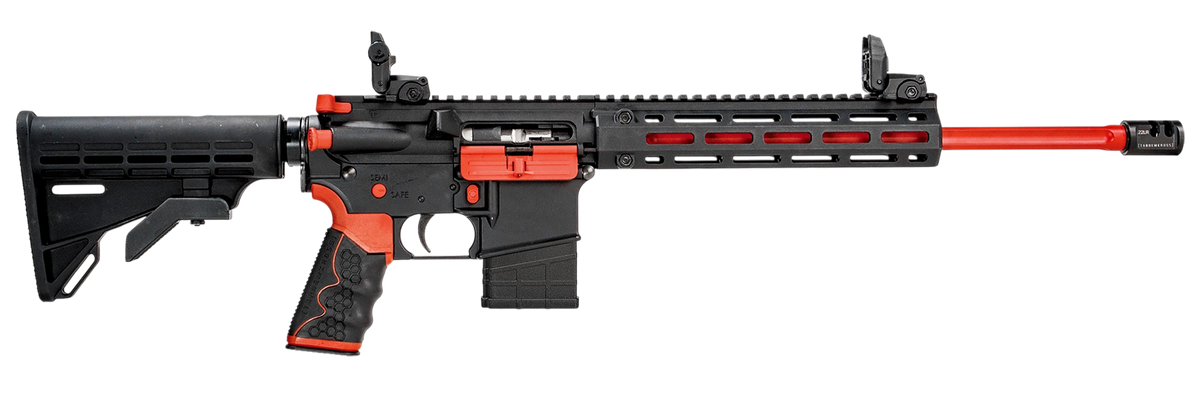 Tippmann Arms M4-22 Redline 22 LR 16" 10+1 Semi-Auto Rifle - Red/Black