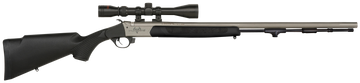Traditions Pursuit XT 45 Cal 209 Primer 26" Stainless Barrel Black Synthetic Muzzleloader w/3-9x40mm Scope