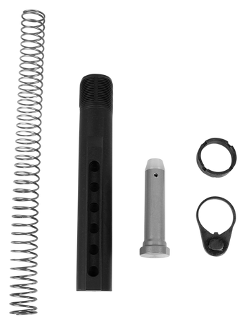 LBE Unlimited MILBUFKT Mil-Spec Buffer Tube Kit 6-Position AR-15 Black