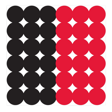 Birchwood Casey 34118 Dirty Bird 1" Adhesive Repair Pasters Black/Red 12 Pack