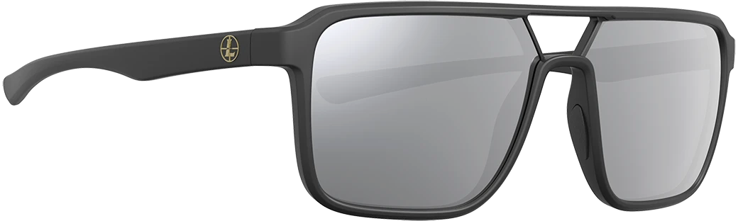 Leupold Bridger Performance Eyewear Matte Black Frame Shadow Gray Flash Polarized Sunglasses