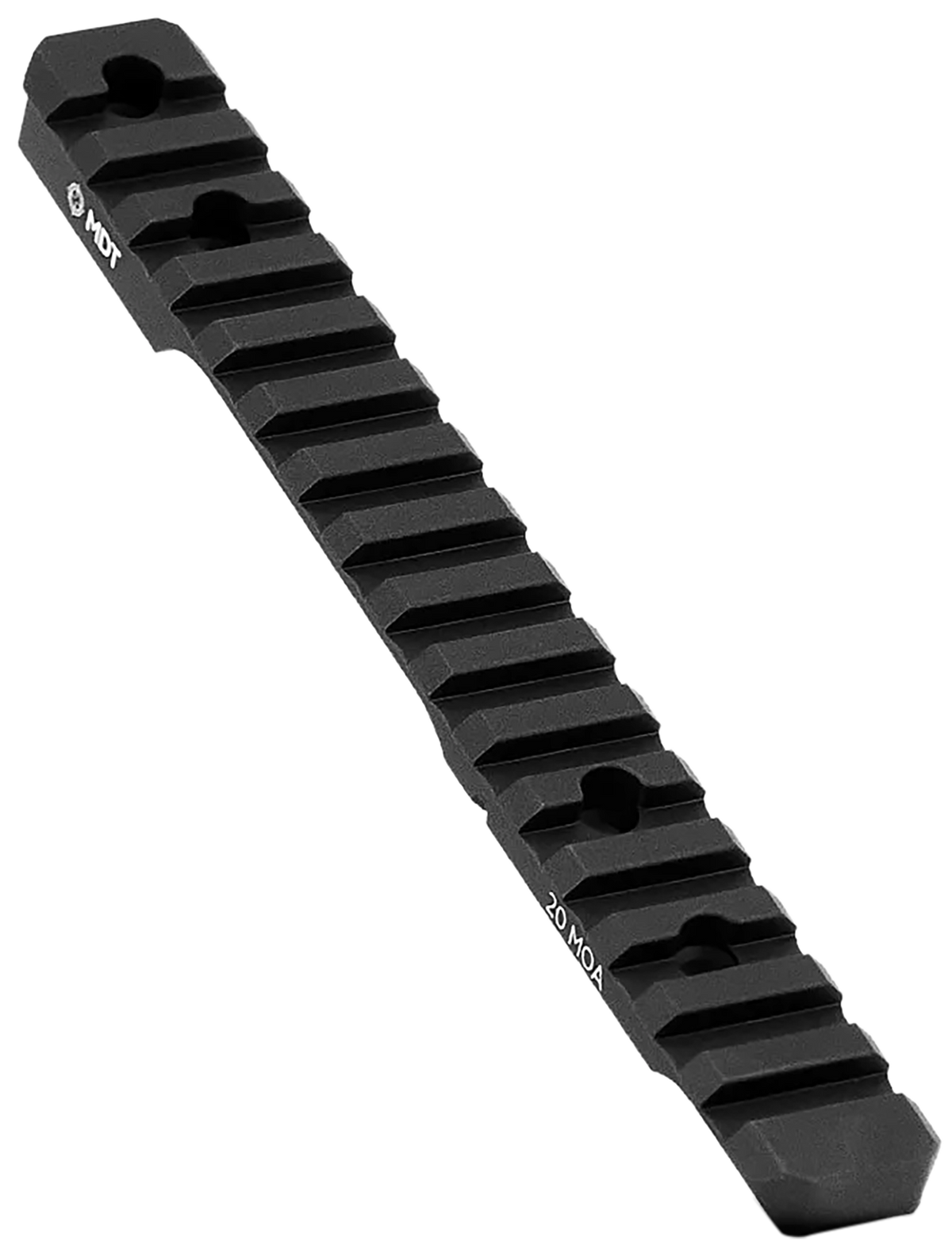 MDT Sporting Goods 20 MOA Picatinny Scope Base 11" Black Anodized Aluminum Fits Howa 1500 Long Action