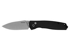 Kershaw Kindred 2053 3" Folding Spear Point Plain Stonewashed D2 - Black Anodized Aluminum