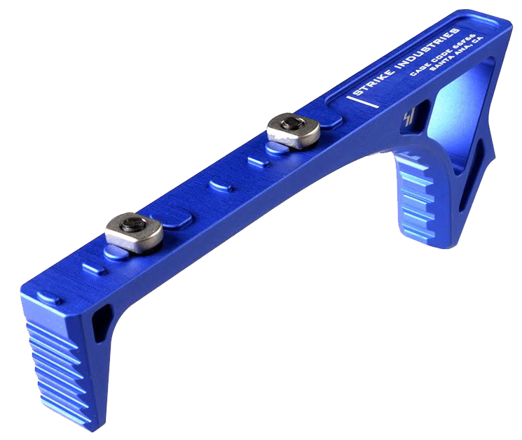 Strike Industries Link Curved ForeGrip AR-Platform Blue Aluminum