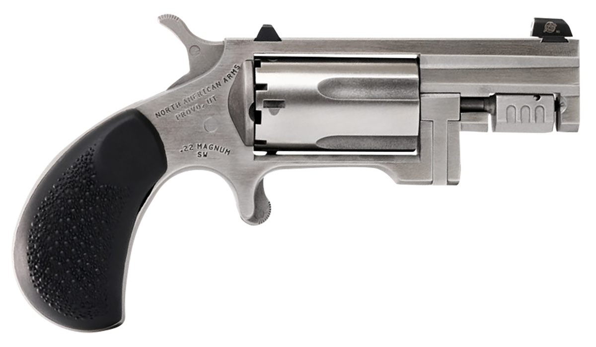 NAA Sentinel 22 WMR 1.42" 5-Shot SAO Mini-Revolver - Rubber Pebble Grip