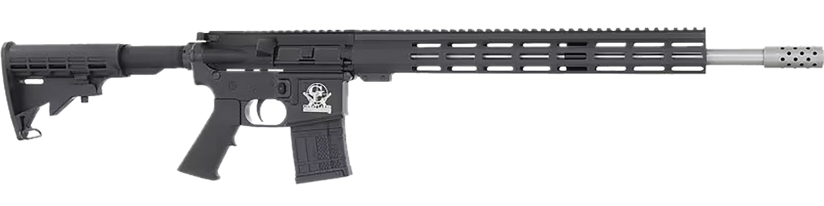 Great Lakes Firearms GL15 AR-15 450 Bushmaster 18" 5+1 Semi-Auto Rifle - Black
