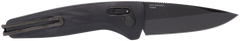 S.O.G One-Zero AU Auto 3.10" Folding Plain CPM S35VN Black Aluminum Handle