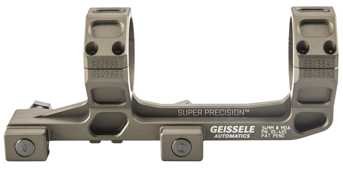 Geissele Automatics AR15 Super Precision 34mm Scope Mount/Ring Combo 5.80" Desert Dirt Extended