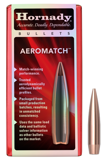 Hornady Aeromatch 6mm .243 105gr BTHP Reloading Bullets - 100/Box
