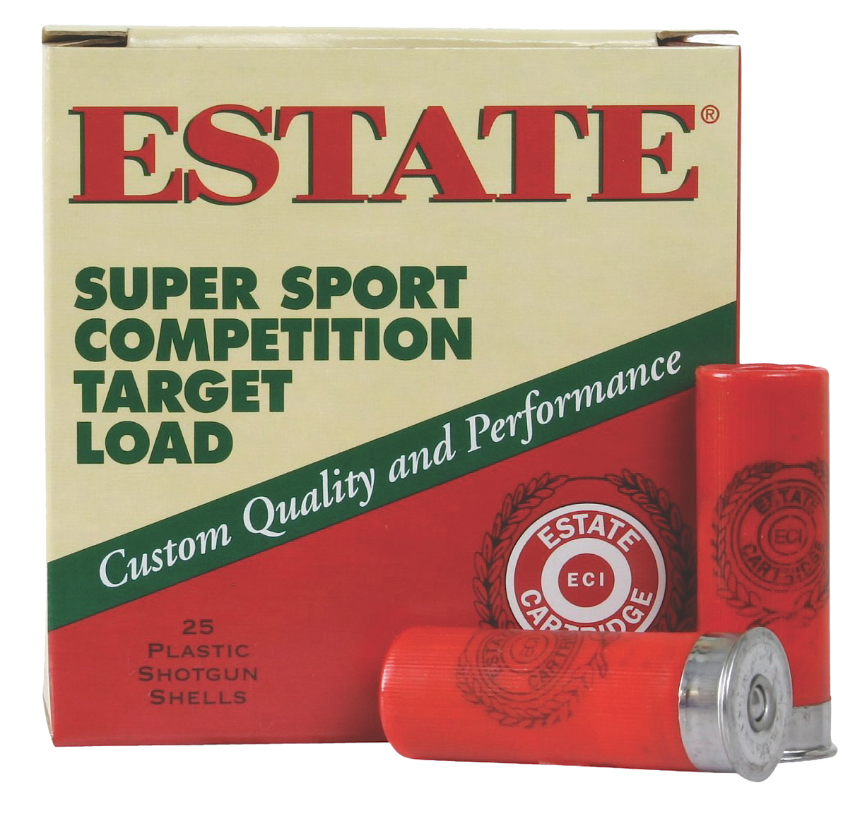 Estate Super Sport Competition Target 12 Gauge 2.75" 1-1/8 oz #8 Shot - Box or Case