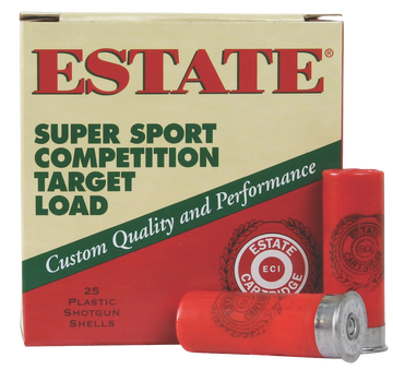 Estate Super Sport Competition Target 12 Gauge 2.75" 1-1/8 oz #8 Shot - Box or Case