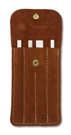 Spyderco 400F Ceramic File Set 5" Fine Grit - Leather Case