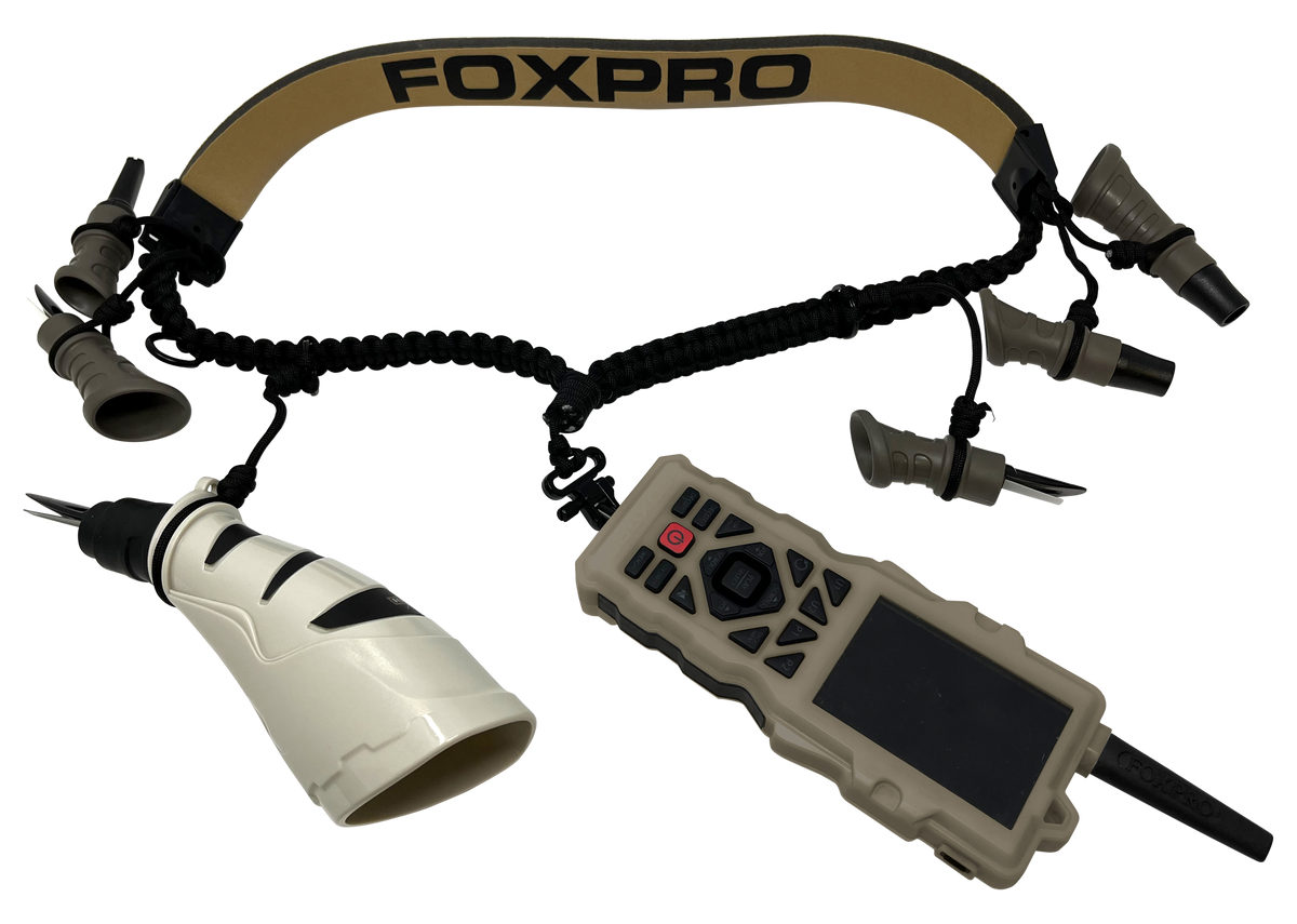 Foxpro XD8 Predator Call Lanyard - Black / Tan Paracord - 6 Call Capacity
