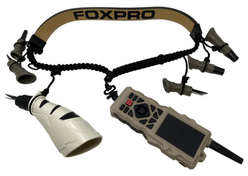 Foxpro XD8 Predator Call Lanyard - Black / Tan Paracord - 6 Call Capacity