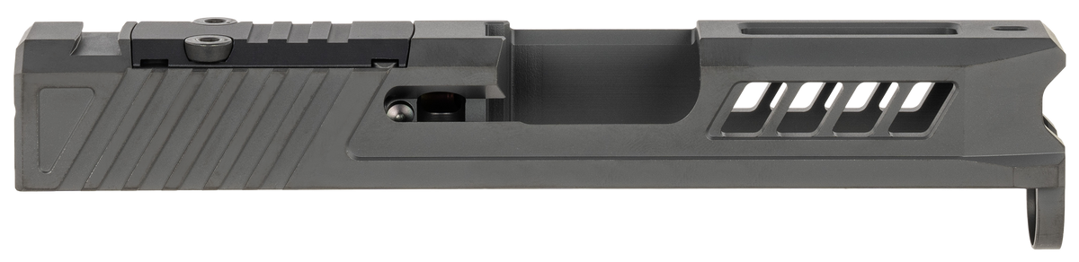 True Precision Axiom Optic Cut Slide - Fits Glock 43/43X - Black DLC 416R Stainless Steel