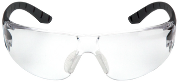 Pyramex Endeavor Plus Safety Glasses Clear Anti-Fog Lens Black/Gray Frame