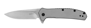Kershaw Outcome 2.80" Folding Clip Point Plain Stonewashed 8Cr13MoV Frame Lock