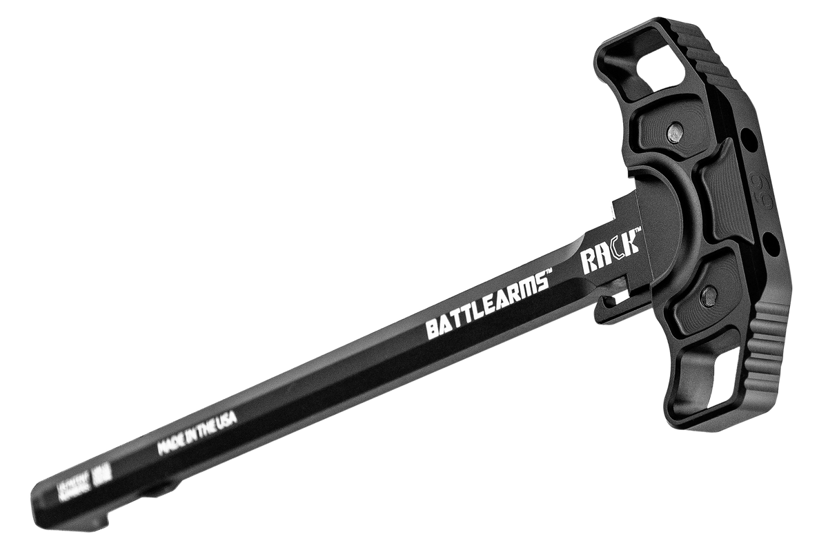 Battle Arms Development RACK15 AR-15 Ambidextrous Charging Handle - Black Hardcoat Anodized 7075-T6 Aluminum
