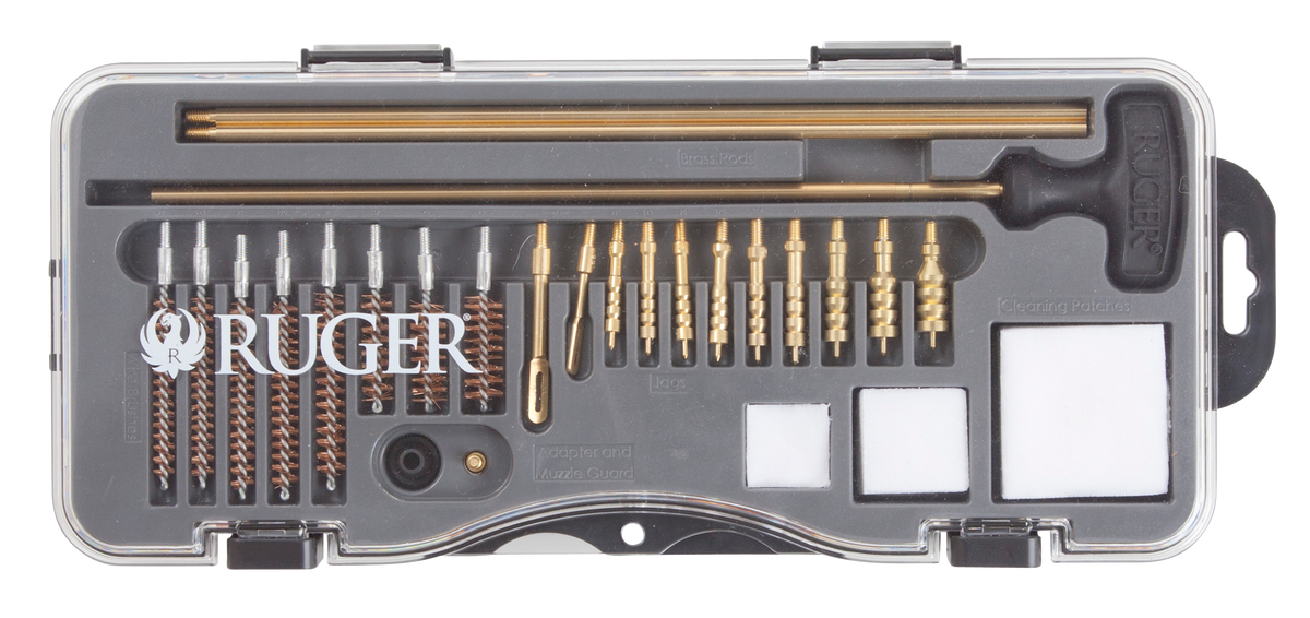 Ruger 27825 Rifle & Handgun Cleaning Kit .22-.45 Cal 24-Piece