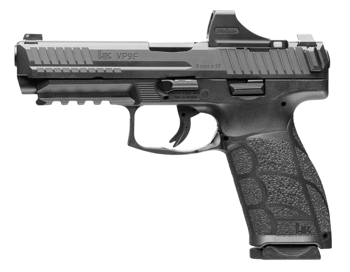 HK VP9 A1 w/Optic 9mm Luger 4.53" 10+1 Semi-Auto Pistol w/Holosun SCS