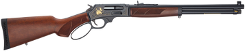 Henry H010GWL Side Gate Wildlife 45-70 Gov 18.43" 4+1 Lever-Action Rifle - Blued, Fancy American Walnut, Large Loop
