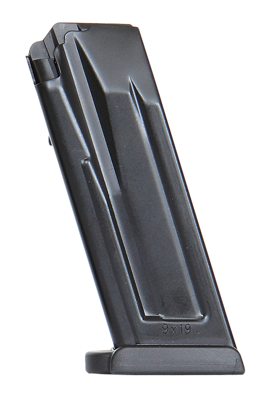HK VP9SK/P30SK 9mm Luger 10rd Flush Black Steel Magazine