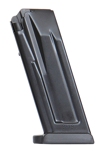 HK VP9SK/P30SK 9mm Luger 10rd Flush Black Steel Magazine