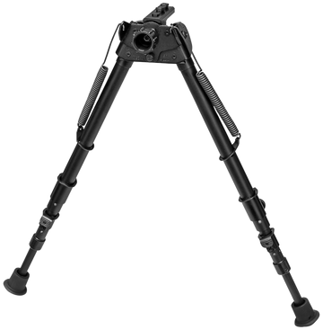 Harris S-25C-MLOK Swivel Bipod M-LOK 13.5-27" Rubber Feet - Black Steel/Aluminum