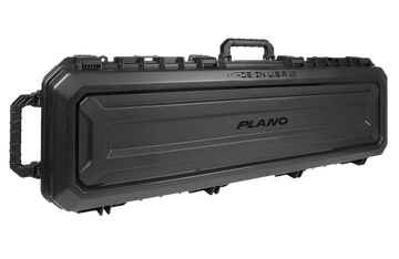 Plano All Weather 52" Double Rifle Case Black Polymer w/ Wheels - Holds 2 Scoped Rifles
