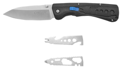 Camillus Inject 3.25" Folding Drop Point D2 Carbonitride Titanium Knife - Black Carbon Fiber Handle