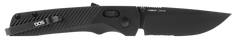S.O.G Flash AT 3.45" Folding Part Serrated Cryo D2 Steel Black TiNi GRN Handle