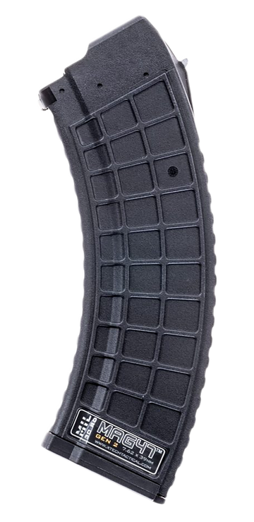 Xtech Tacitcal MAG47 MIL Gen2 AK-47 7.62x39mm 30rd Waffle Stainless Steel Magazine - Black