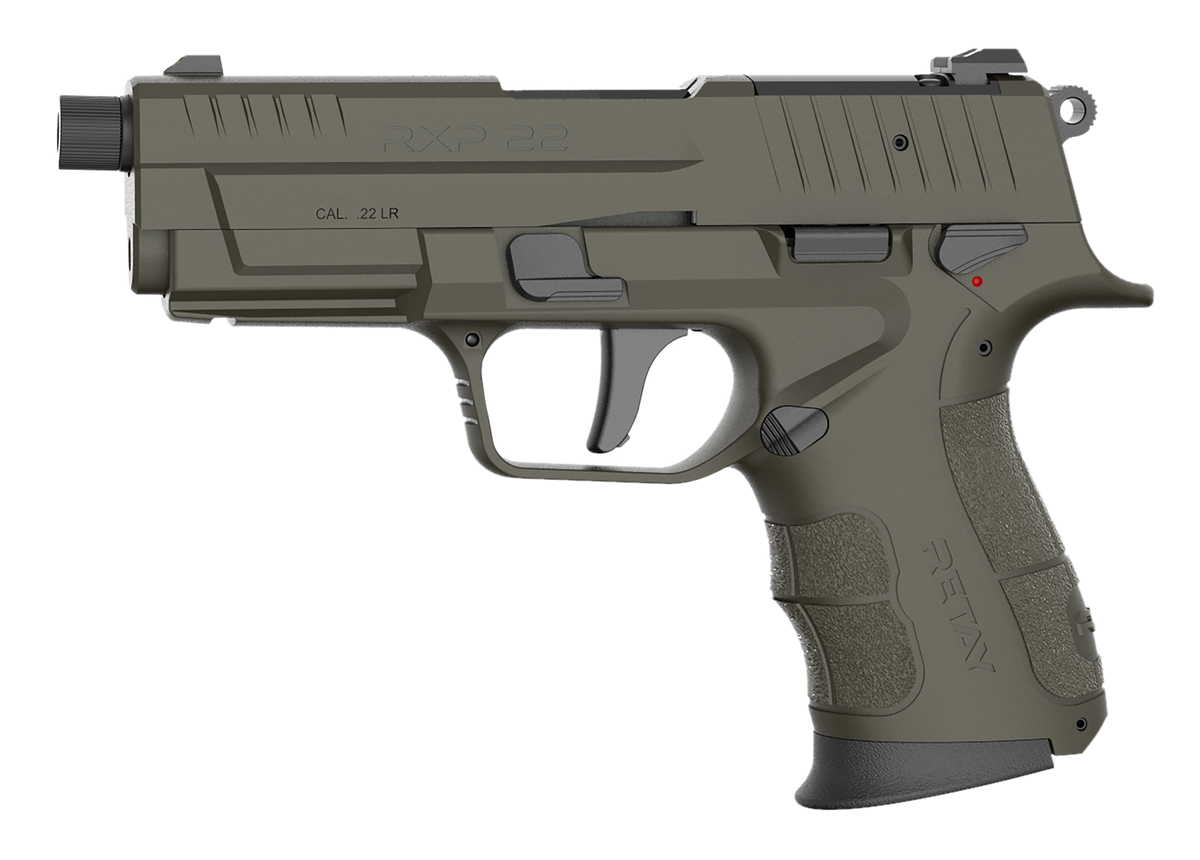 Retay USA RXP22 22 LR 13+1 4" Semi-Auto Pistol - OD Green Cerakote - Threaded Barrel