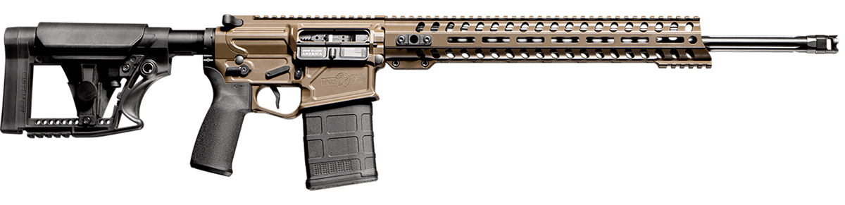 Patriot Ordnance Factory Prescott 6.5 Creedmoor 20" 10+1 Semi-Auto Rifle - Patriot Brown Cerakote
