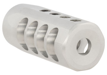 Christensen Arms Side-Baffle 338 Cal Muzzle Brake - Natural Titanium - 5/8x24 Threads