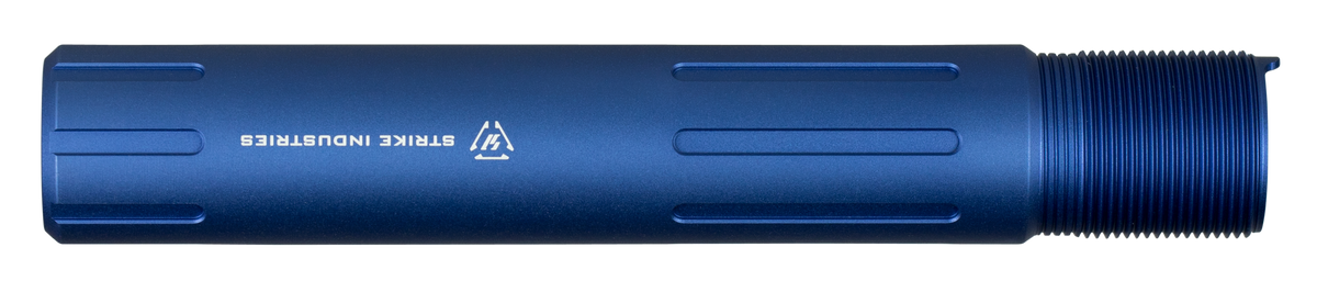 Strike Industries AR-15 Carbine Length Pistol Buffer Tube Blue Anodized 7075-T6 Aluminum