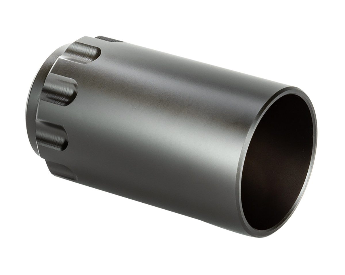 Griffin Armament GATMBS Taper Mount Blast Shield 2.60" 17-4 Stainless Steel - Black Melonite QPQ