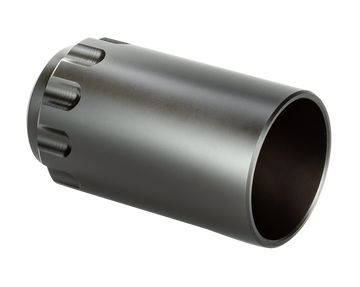 Griffin Armament GATMBS Taper Mount Blast Shield 2.60" 17-4 Stainless Steel - Black Melonite QPQ