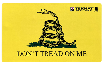 TekMat Don't Tread on Me Door Mat Black/Yellow Rubber 25" x 42"