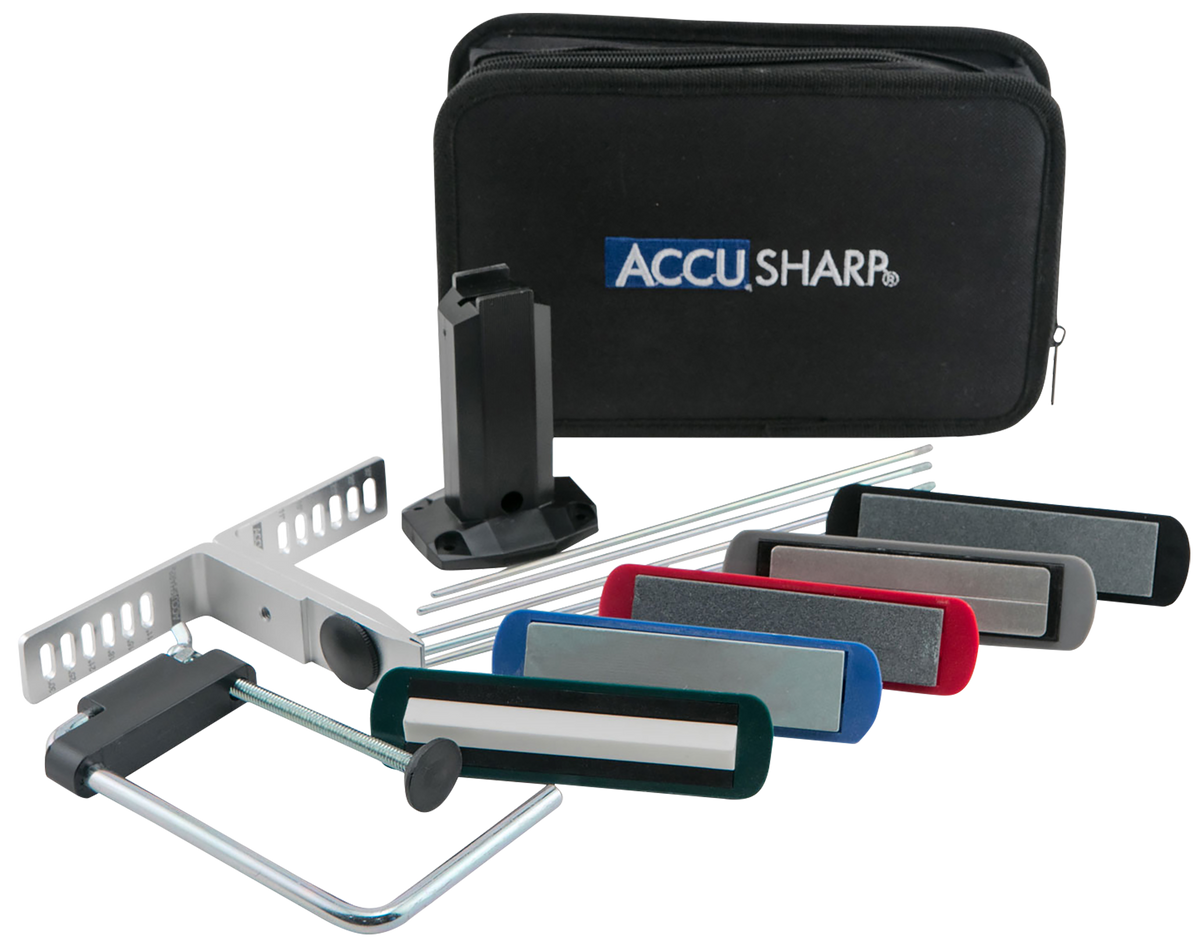 Accusharp 059C 5-Stone Precision Knife Sharpening Kit Extra Coarse to Ultra-Fine