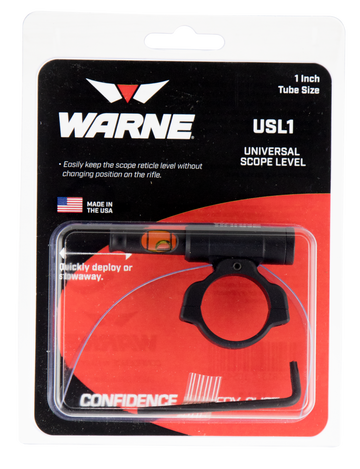 Warne USL1 Universal Scope Level 1" Tube Diameter Aluminum - Matte Black